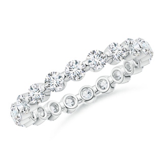 2.4mm GVS2 Prong-Set Diamond Eternity Stackable Band in 50 P950 Platinum