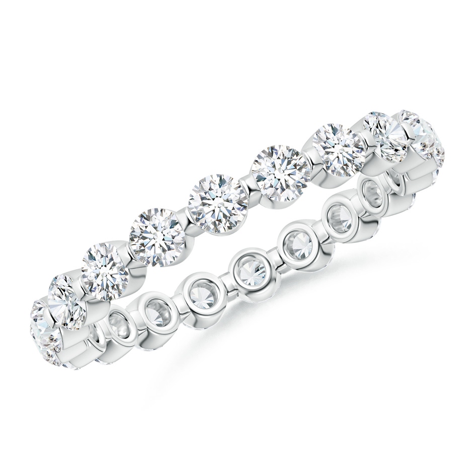 2.4mm GVS2 Prong-Set Diamond Eternity Stackable Band in 50 White Gold 