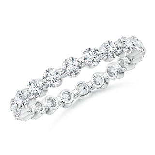 2.4mm GVS2 Prong-Set Diamond Eternity Stackable Band in 60 P950 Platinum