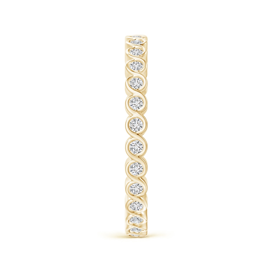 1.45mm HSI2 Bezel-Set Diamond Eternity Stackable Band in 60 Yellow Gold side-2