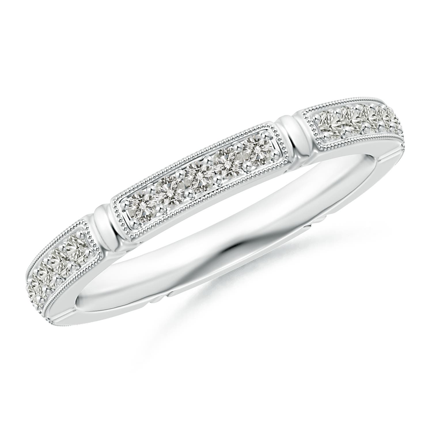 1.4mm KI3 Pave-Set Diamond Eternity Stackable Band in 50 White Gold