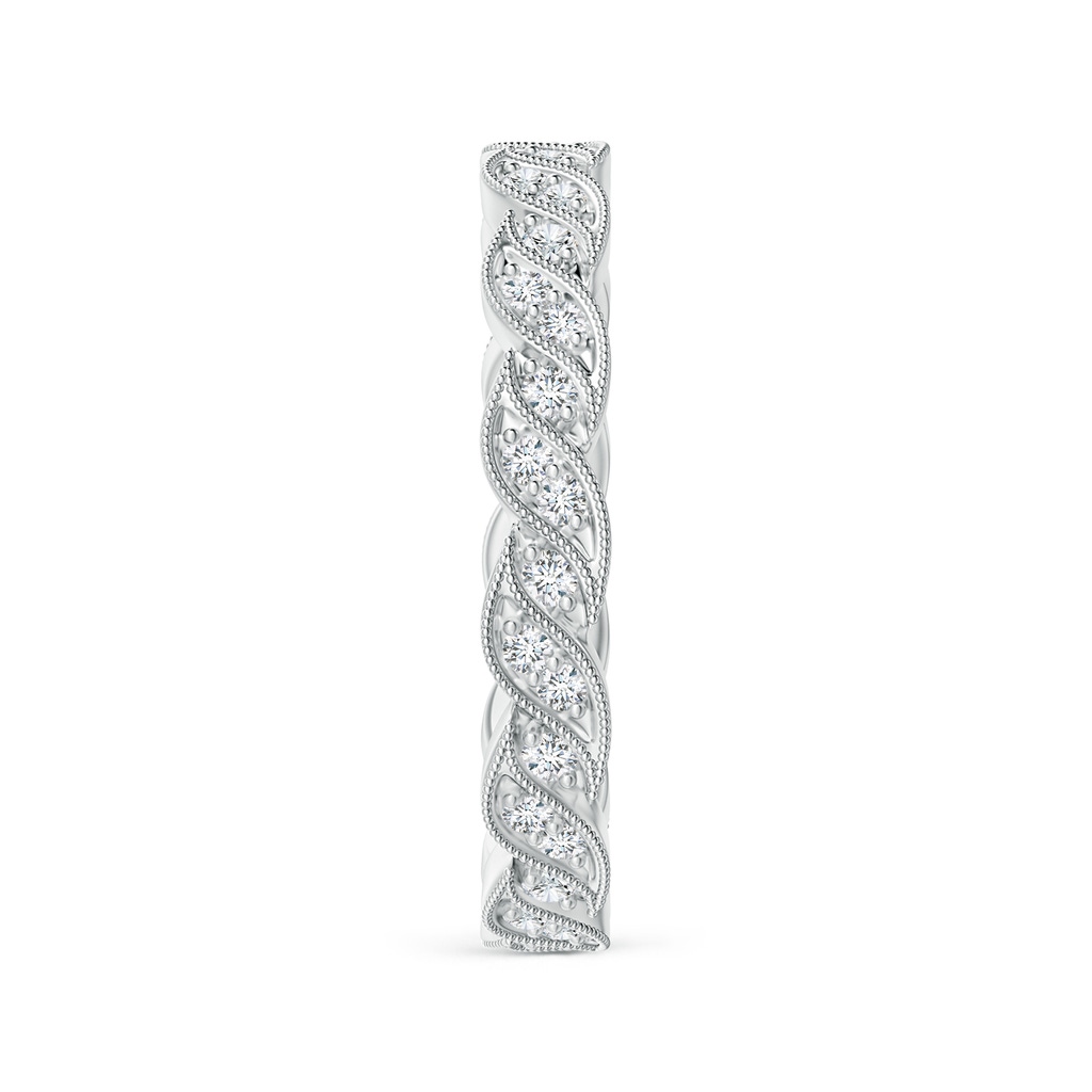 1.35mm GVS2 Pave-Set Diamond Stackable Eternity Band in 65 White Gold Side-2