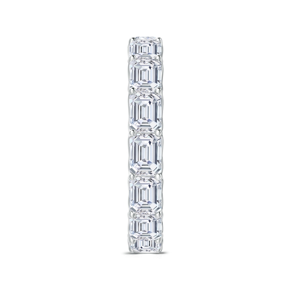 4x3mm GVS2 East-West Emerald-Cut Diamond Eternity Wedding Ring in 75 White Gold side-2