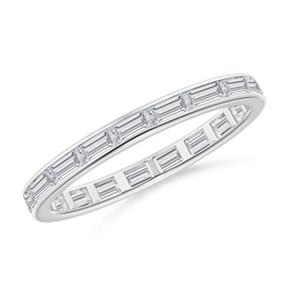 3x1.5mm HSI2 Channel-Set Baguette Diamond Full Eternity Wedding Ring in 55 P950 Platinum