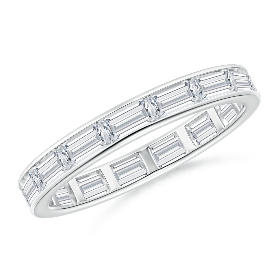 4x2mm GVS2 Channel-Set Baguette Diamond Full Eternity Wedding Ring in 70 P950 Platinum 