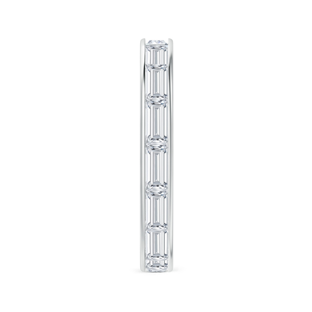 4x2mm GVS2 Channel-Set Baguette Diamond Full Eternity Wedding Ring in 70 P950 Platinum Side-2