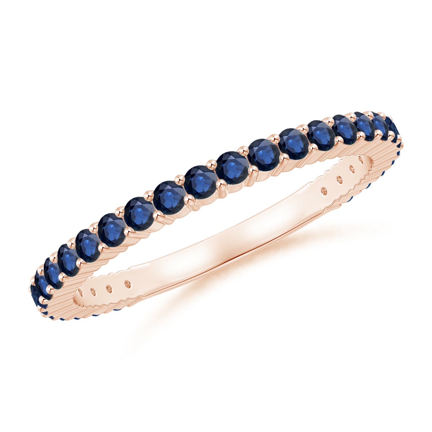 AA - Blue Sapphire / 0.73 CT / 14 KT Rose Gold