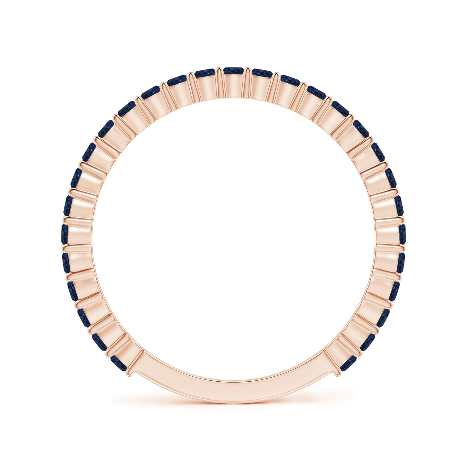 AA - Blue Sapphire / 0.73 CT / 14 KT Rose Gold