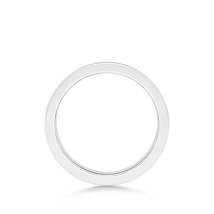 1.5mm AAAA Channel Set Eternity Ruby Wedding Band in 55 White Gold