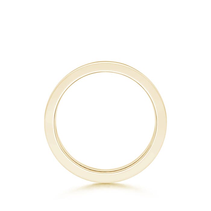 1.5mm AAAA Channel Set Eternity Ruby Wedding Band in 60 Yellow Gold - side 1