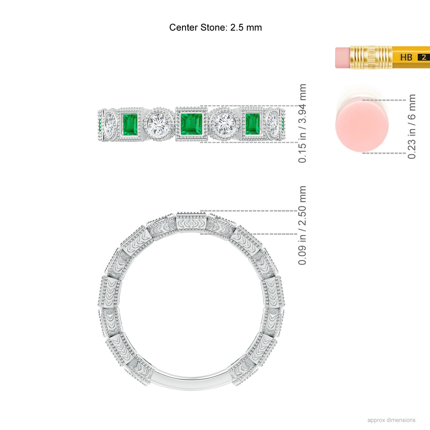 AA - Emerald / 1.11 CT / 14 KT White Gold