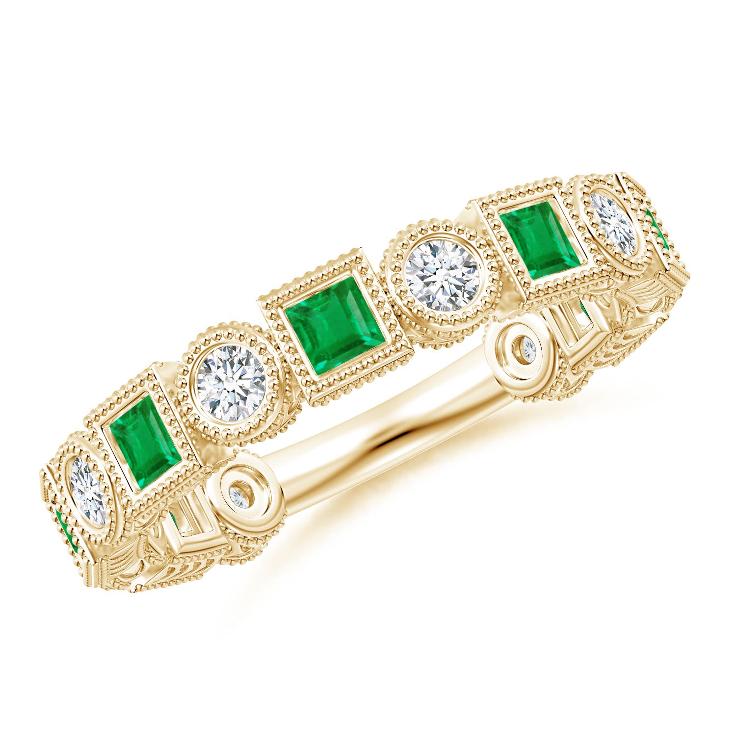 AA - Emerald / 1.11 CT / 14 KT Yellow Gold