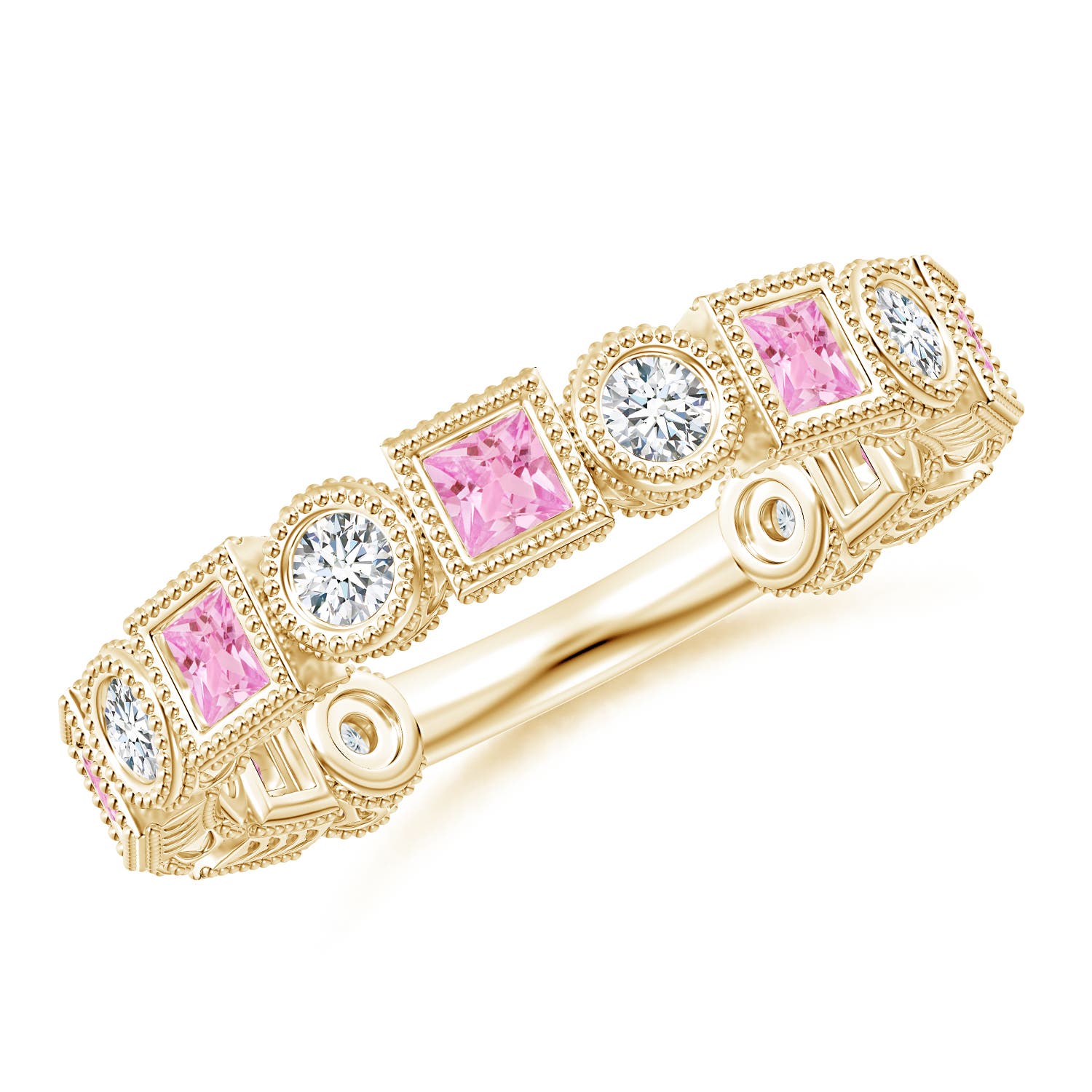 A - Pink Sapphire / 1.46 CT / 14 KT Yellow Gold