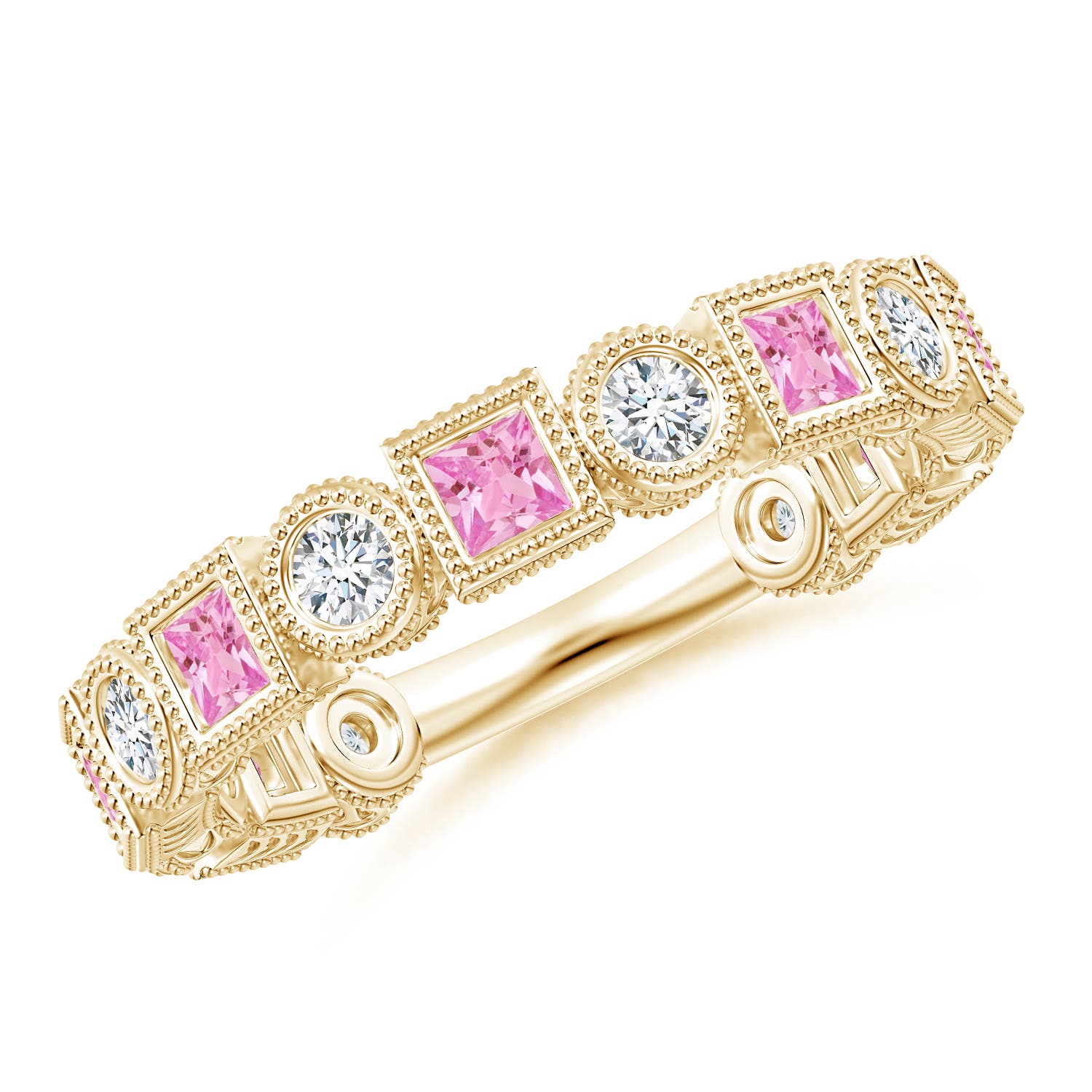 AA - Pink Sapphire / 1.46 CT / 14 KT Yellow Gold