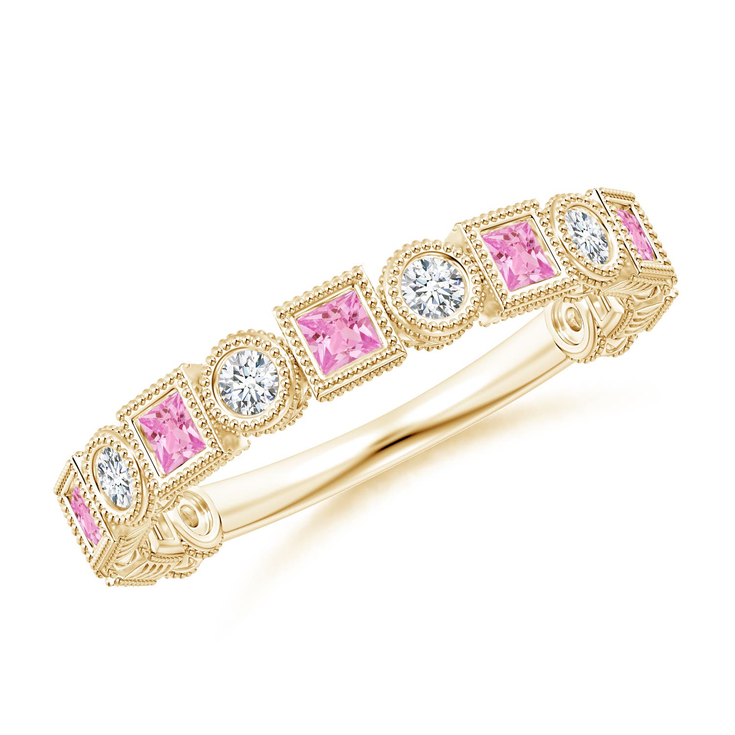 AA - Pink Sapphire / 0.77 CT / 14 KT Yellow Gold