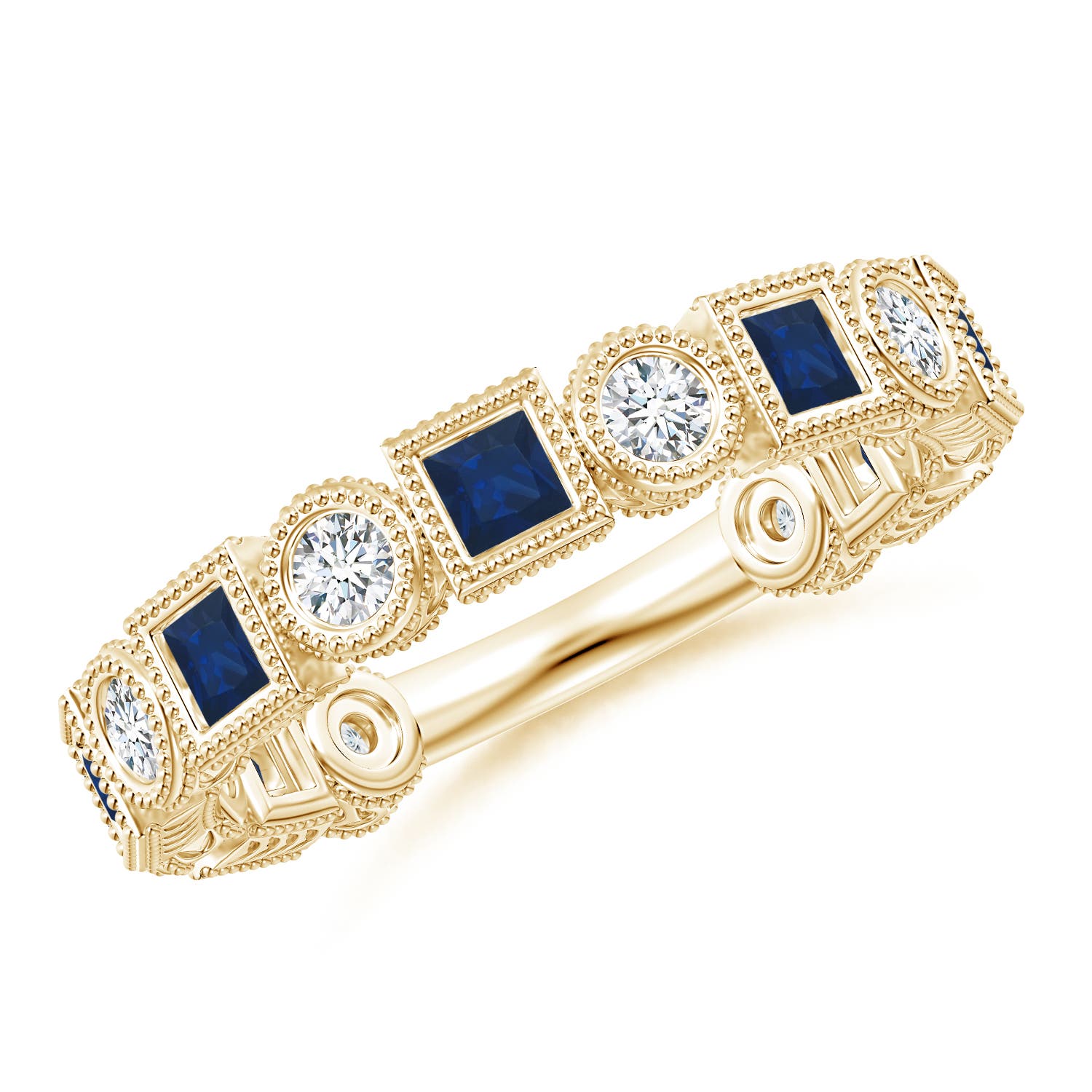 AA - Blue Sapphire / 1.25 CT / 14 KT Yellow Gold