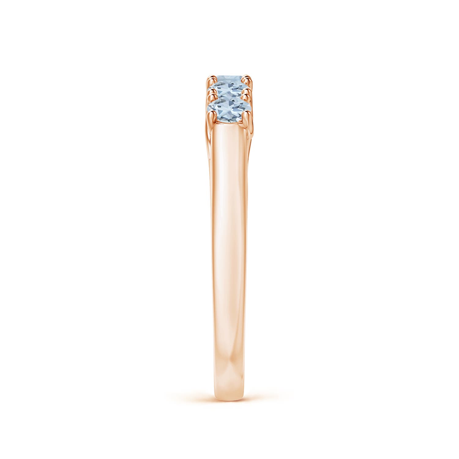 A - Aquamarine / 0.4 CT / 14 KT Rose Gold