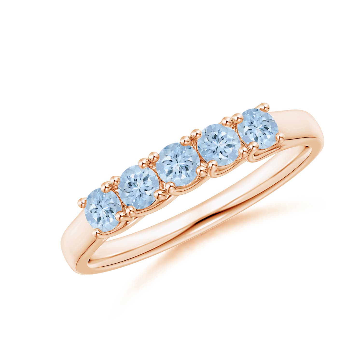 AA - Aquamarine / 0.4 CT / 14 KT Rose Gold