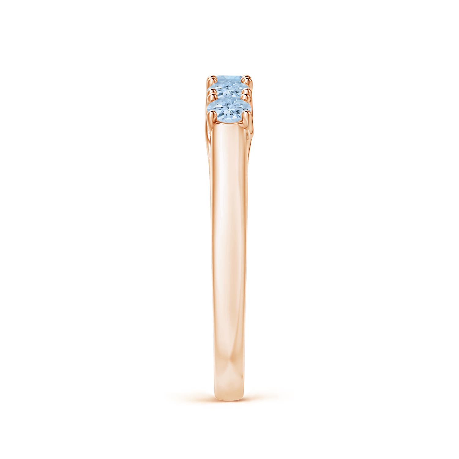 AA - Aquamarine / 0.4 CT / 14 KT Rose Gold