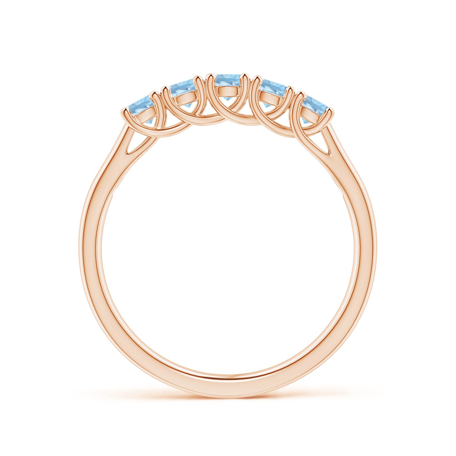 AAA - Aquamarine / 0.4 CT / 14 KT Rose Gold