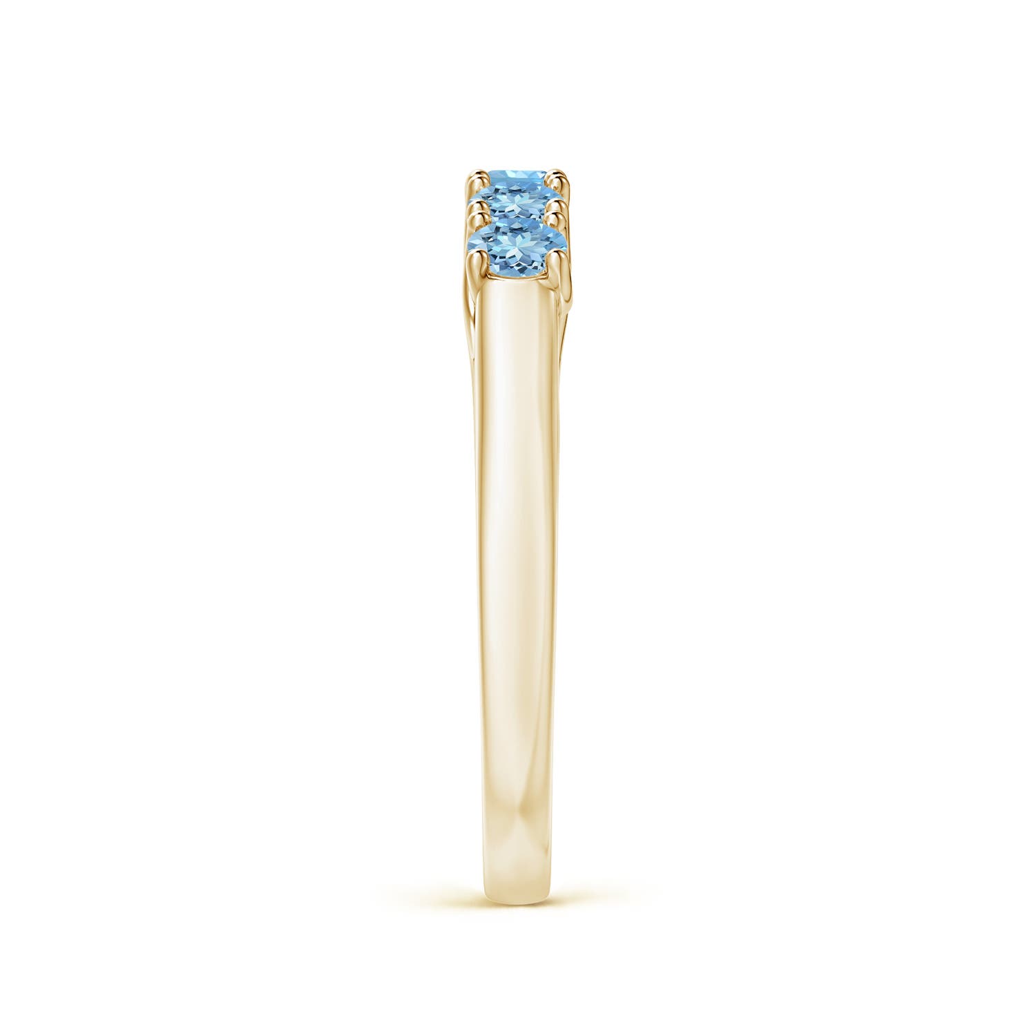 AAAA - Aquamarine / 0.4 CT / 14 KT Yellow Gold