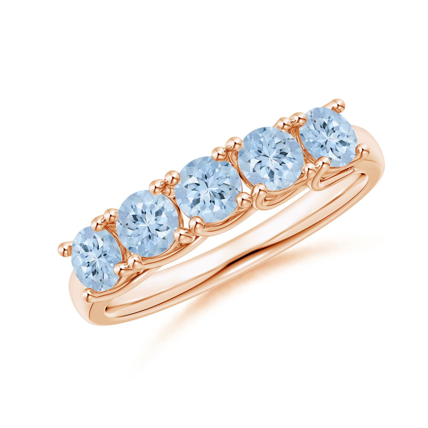 AA - Aquamarine / 0.9 CT / 14 KT Rose Gold