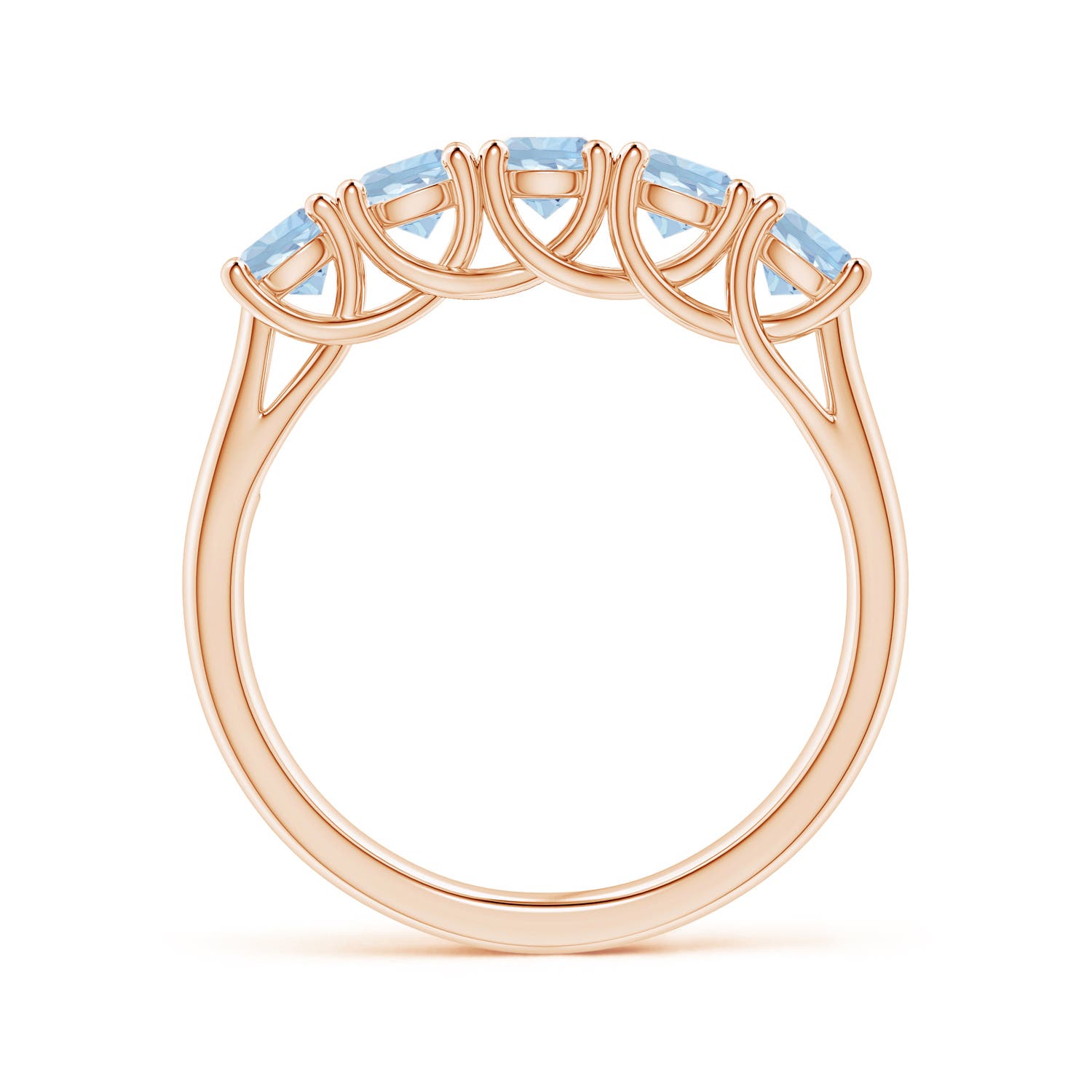 AA - Aquamarine / 0.9 CT / 14 KT Rose Gold