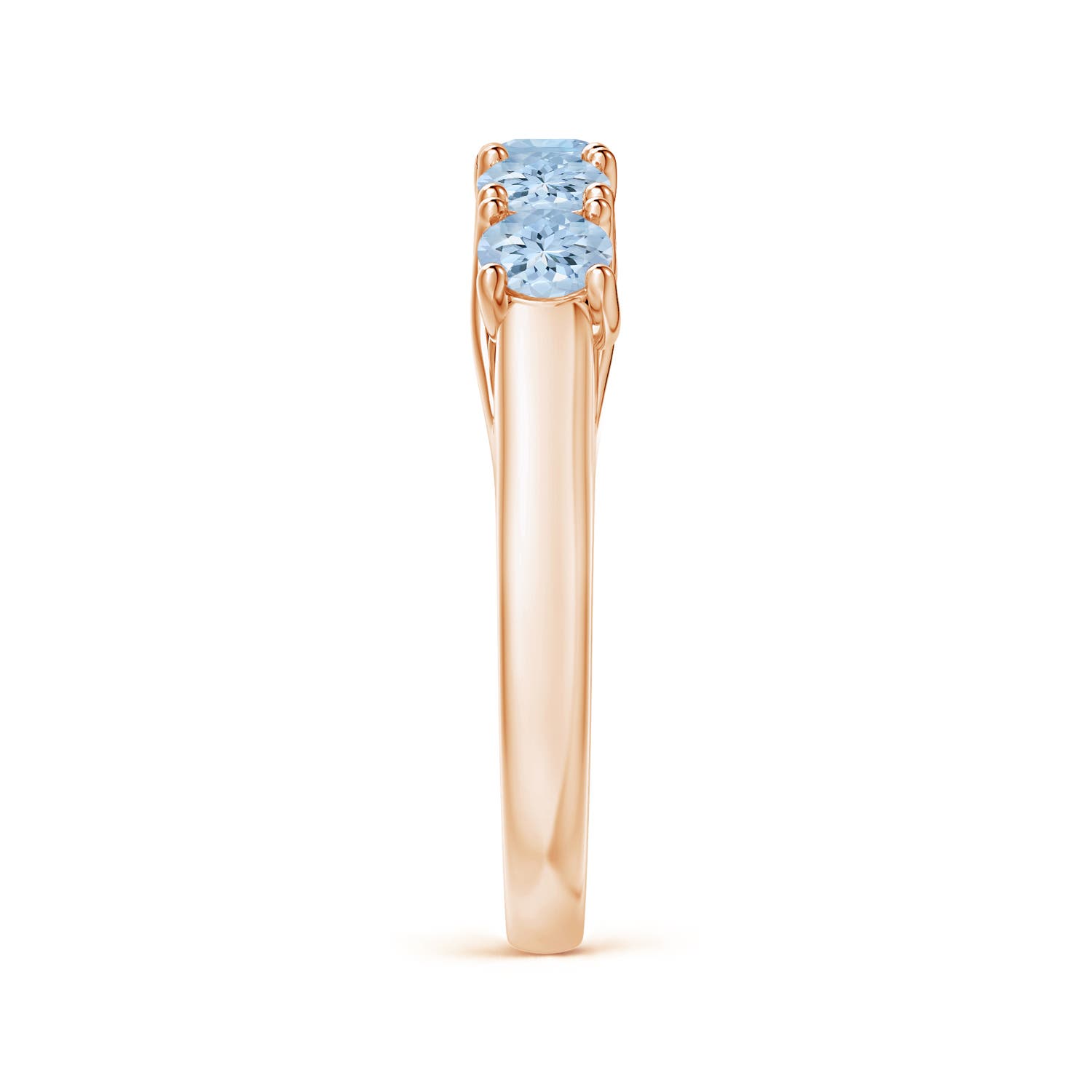 AA - Aquamarine / 0.9 CT / 14 KT Rose Gold