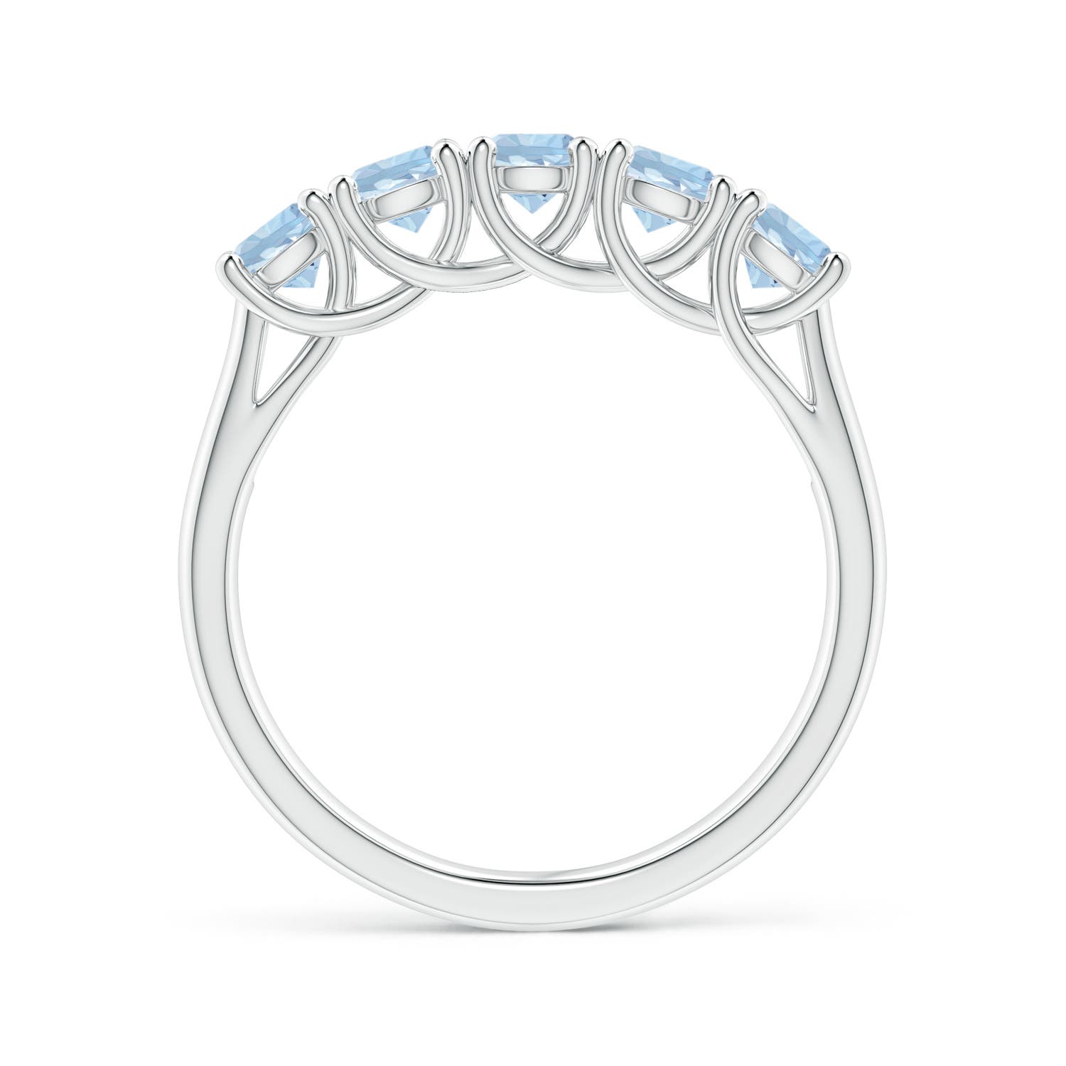 AA - Aquamarine / 0.9 CT / 14 KT White Gold