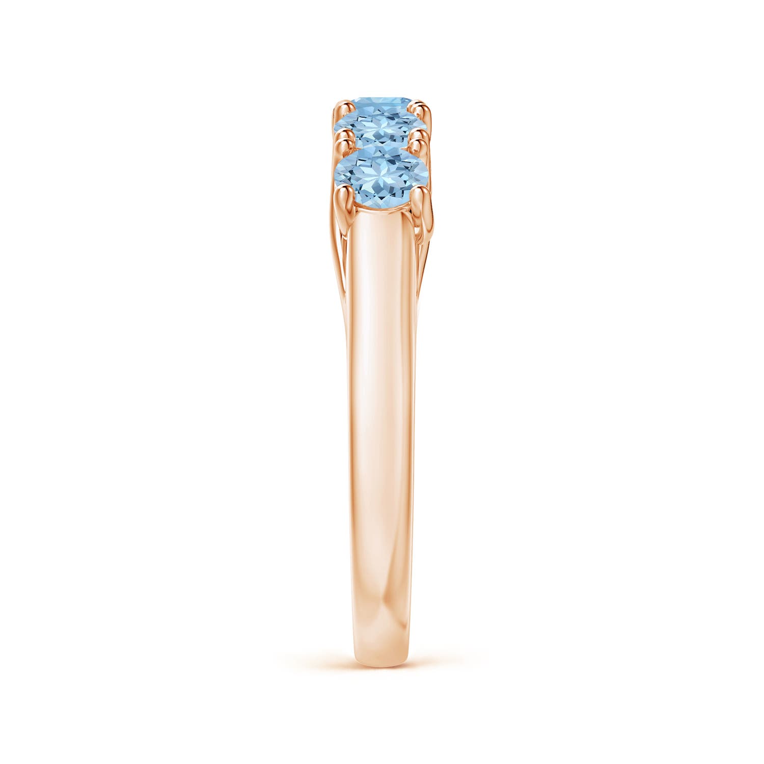 AAA - Aquamarine / 0.9 CT / 14 KT Rose Gold