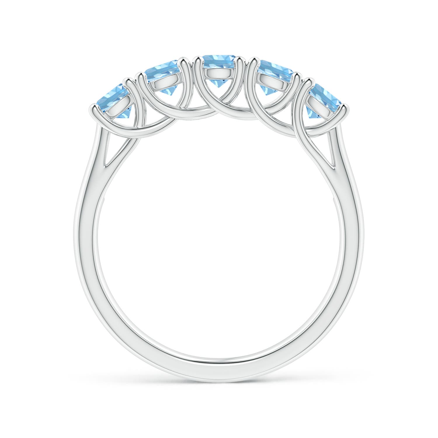 AAAA - Aquamarine / 0.9 CT / 14 KT White Gold