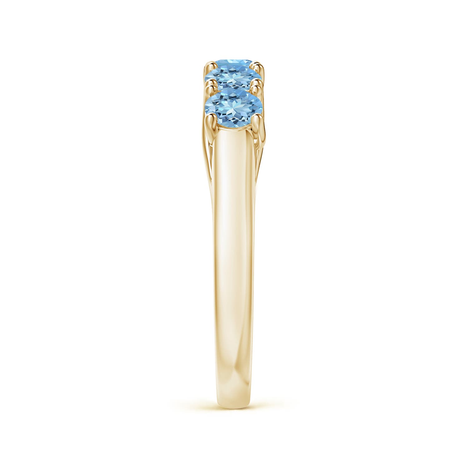 AAAA - Aquamarine / 0.9 CT / 14 KT Yellow Gold