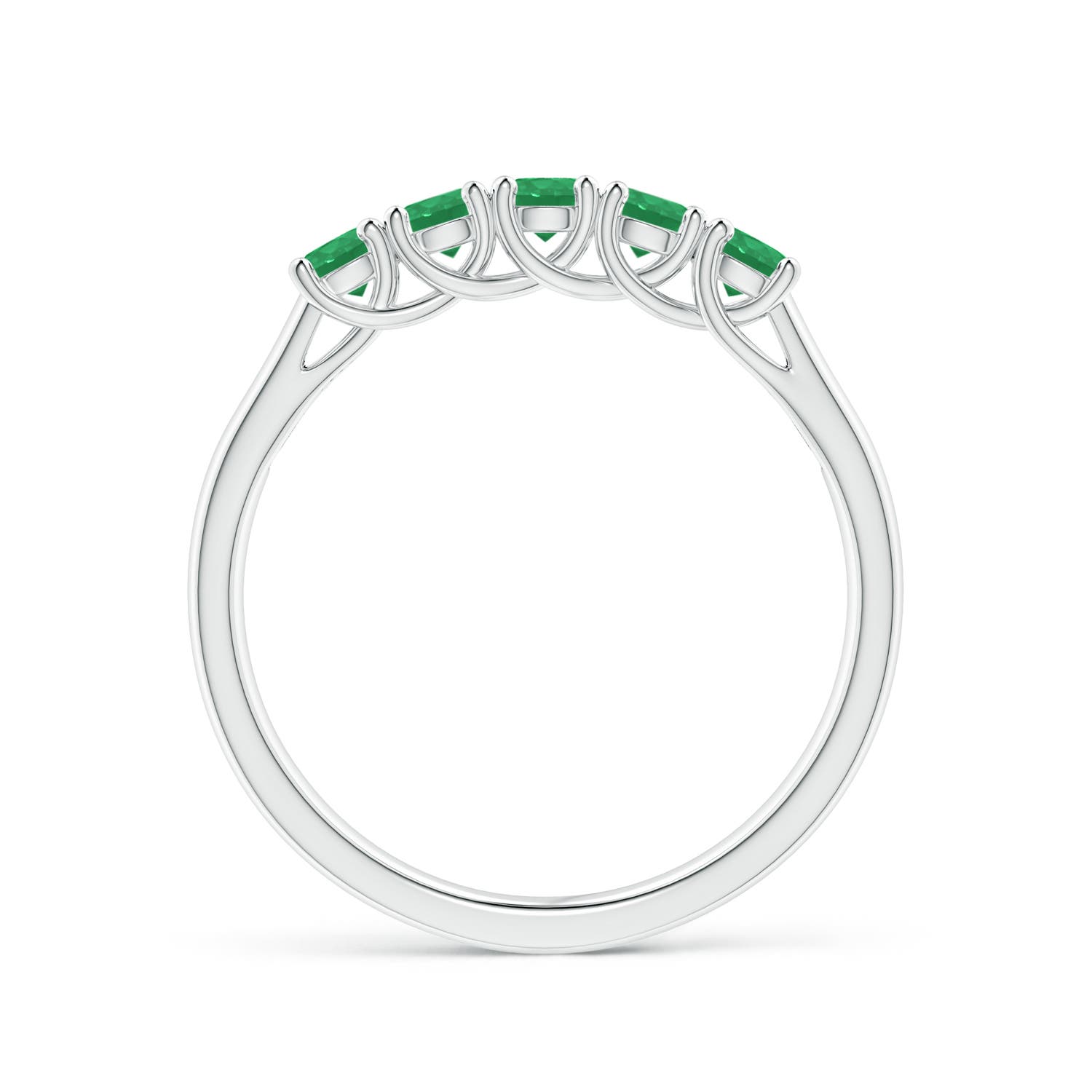 A - Emerald / 0.45 CT / 14 KT White Gold