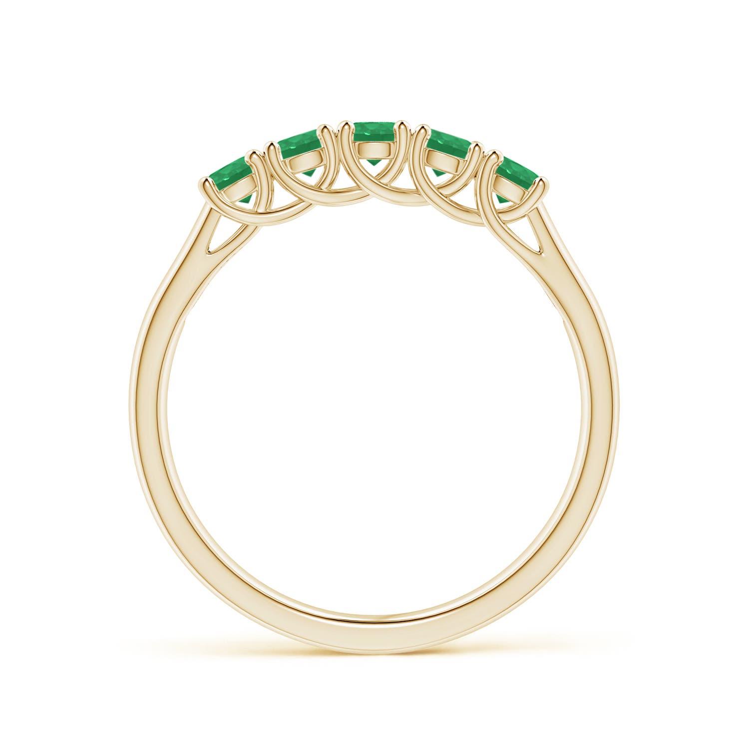 A - Emerald / 0.45 CT / 14 KT Yellow Gold