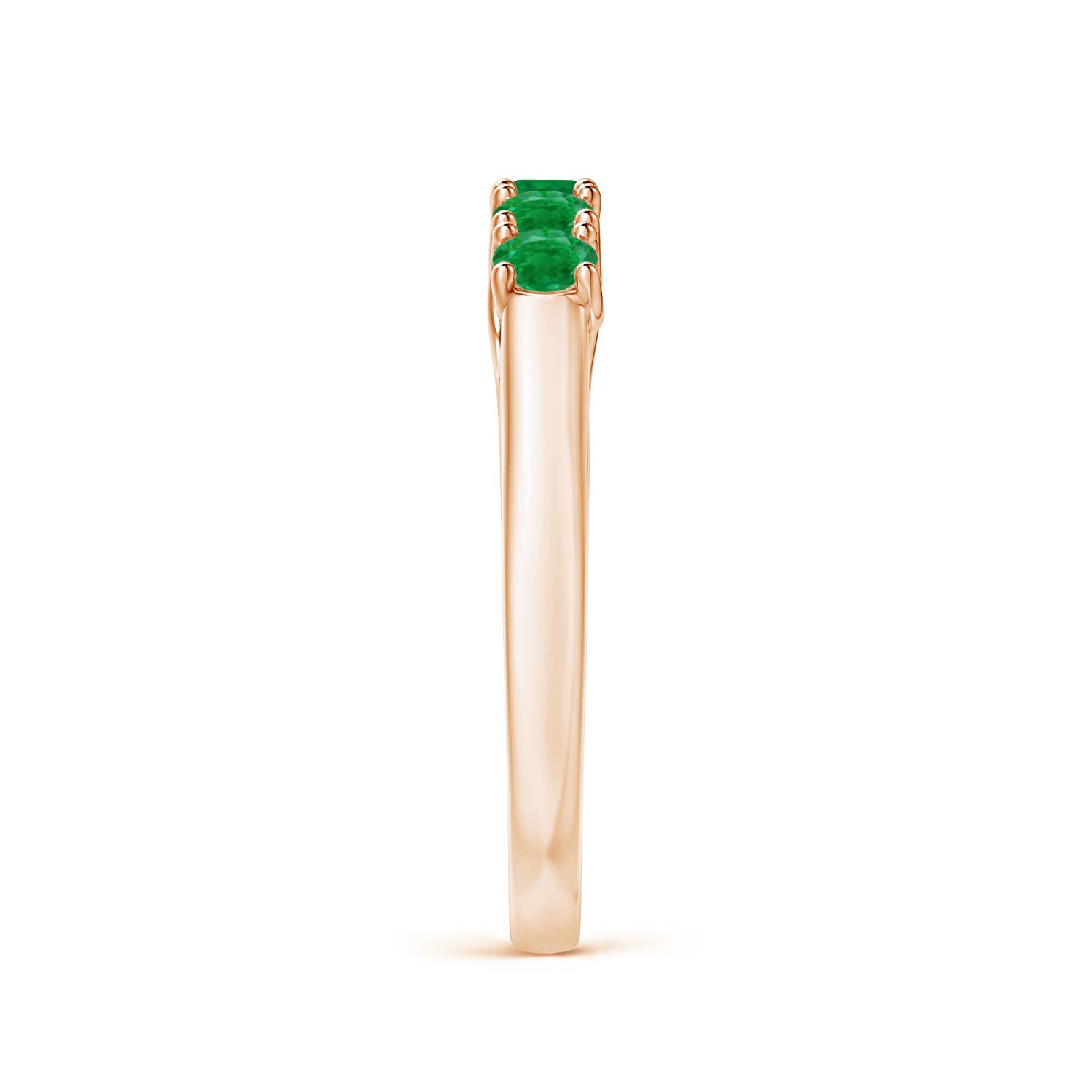 AA - Emerald / 0.45 CT / 14 KT Rose Gold