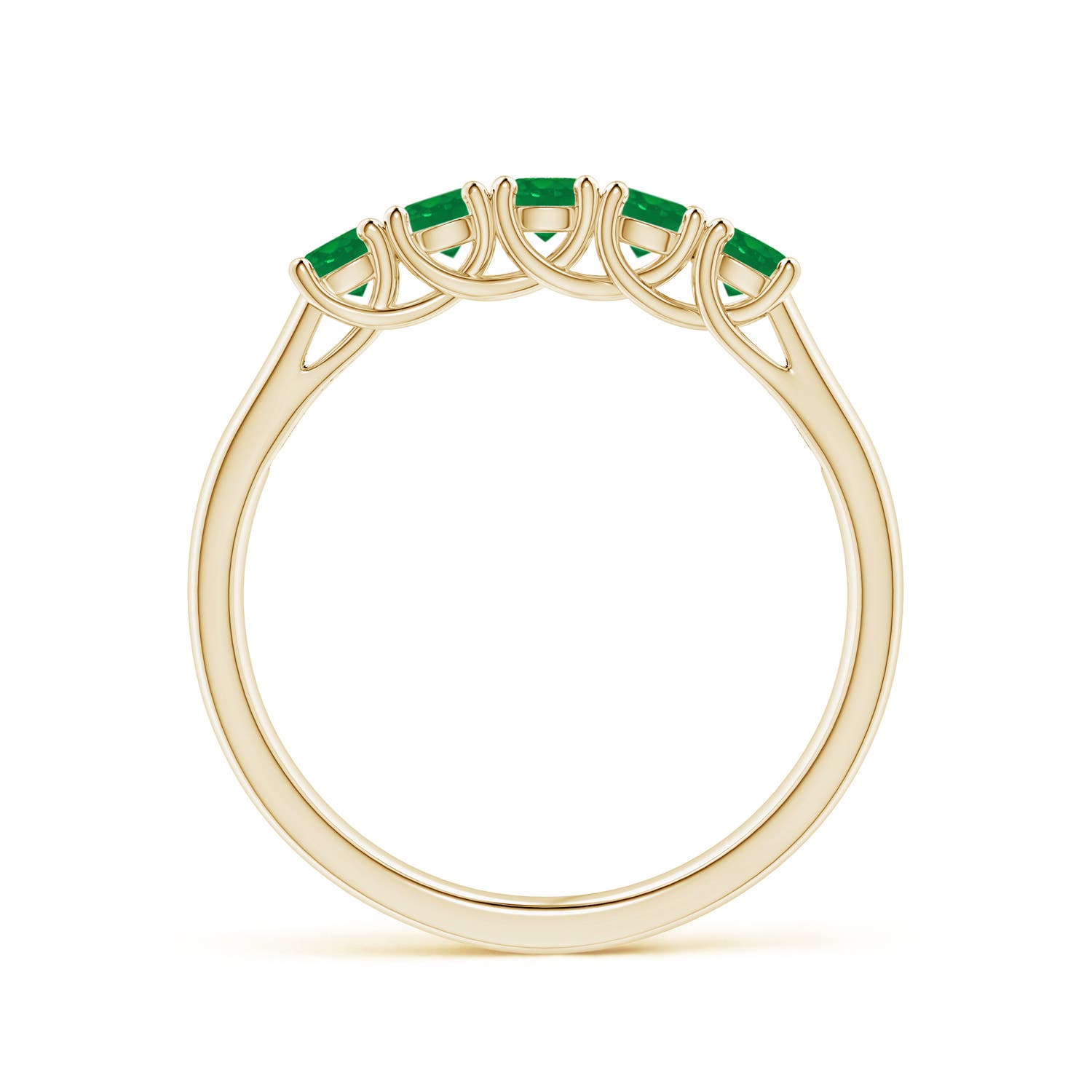 AA - Emerald / 0.45 CT / 14 KT Yellow Gold