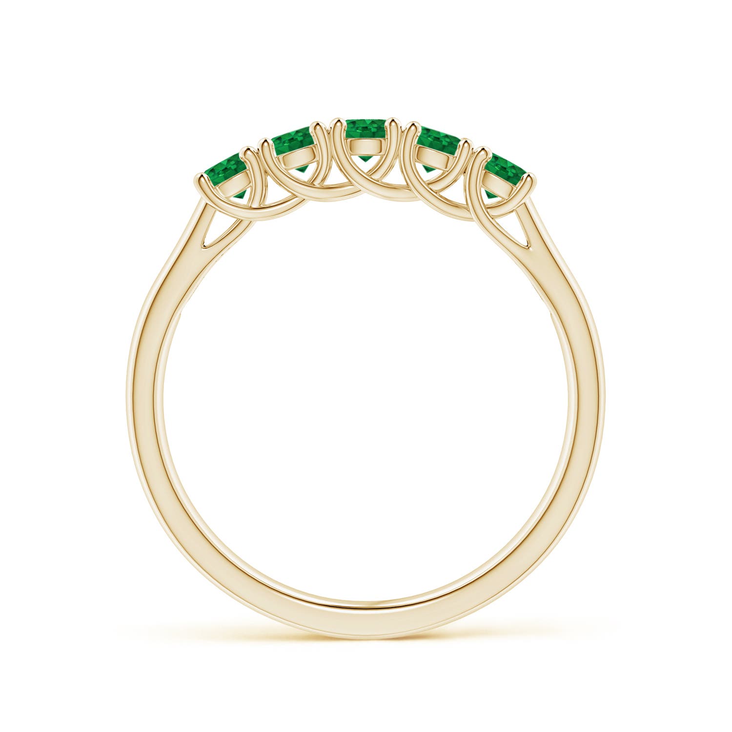 AAA - Emerald / 0.45 CT / 14 KT Yellow Gold