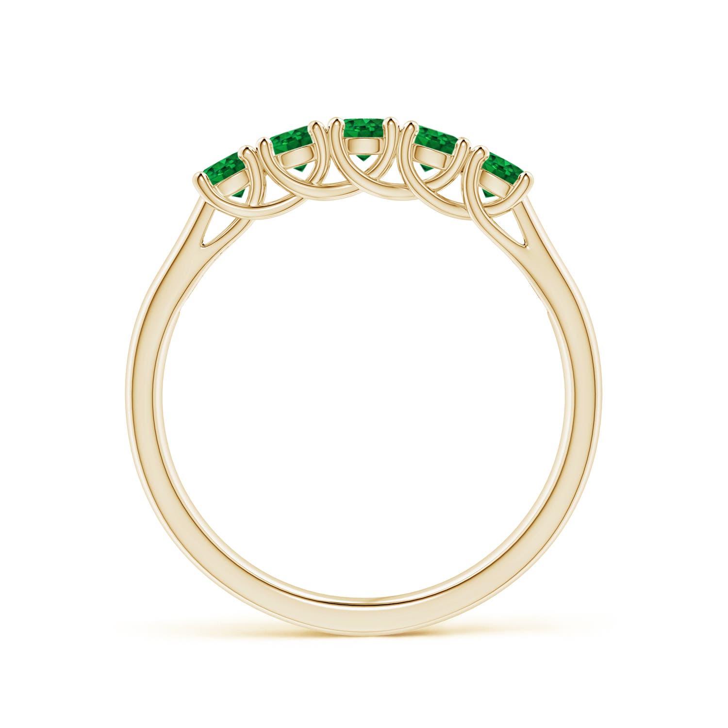 AAAA - Emerald / 0.45 CT / 14 KT Yellow Gold