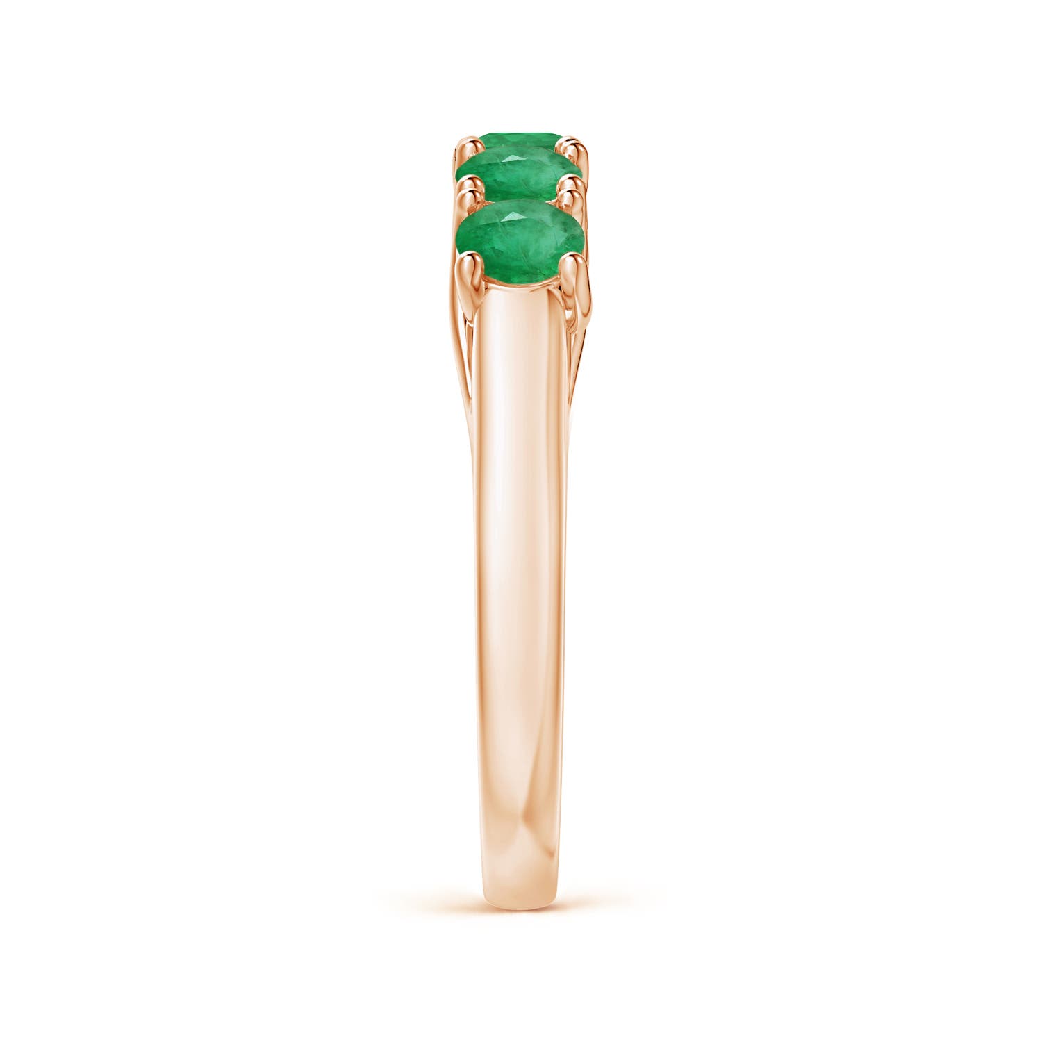 A - Emerald / 1 CT / 14 KT Rose Gold