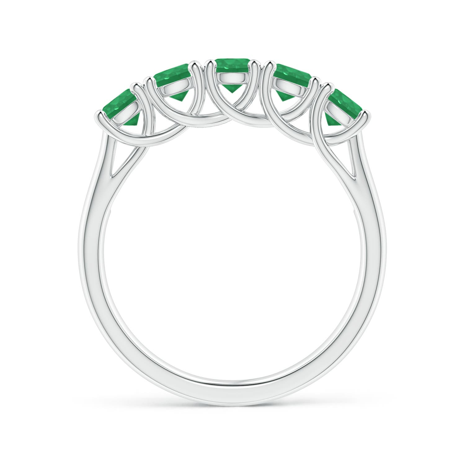 A - Emerald / 1 CT / 14 KT White Gold