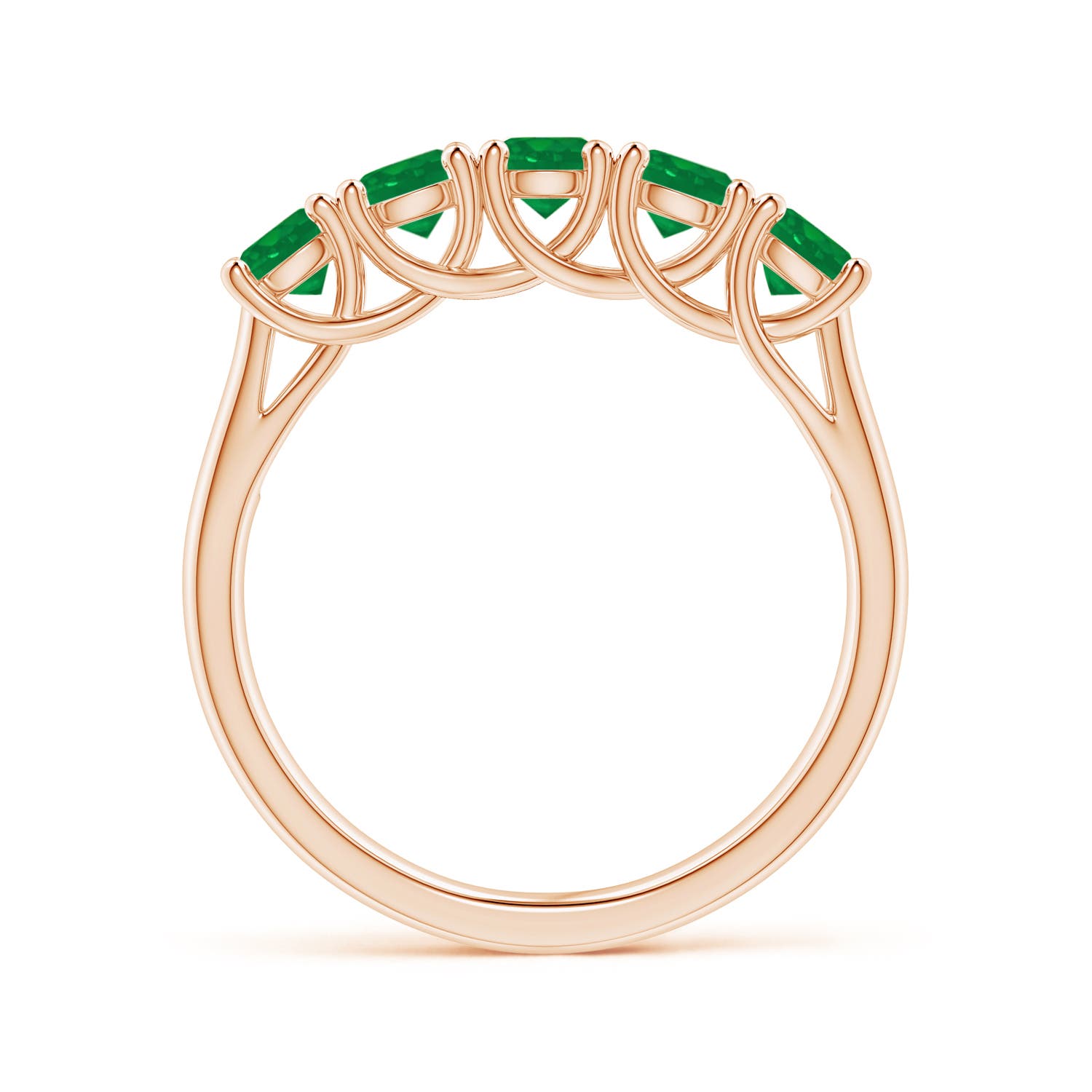 AA - Emerald / 1 CT / 14 KT Rose Gold