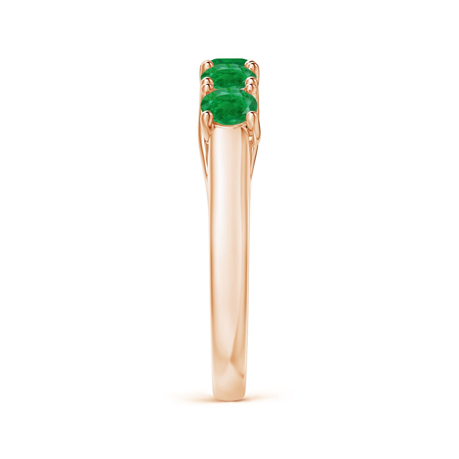 AA - Emerald / 1 CT / 14 KT Rose Gold