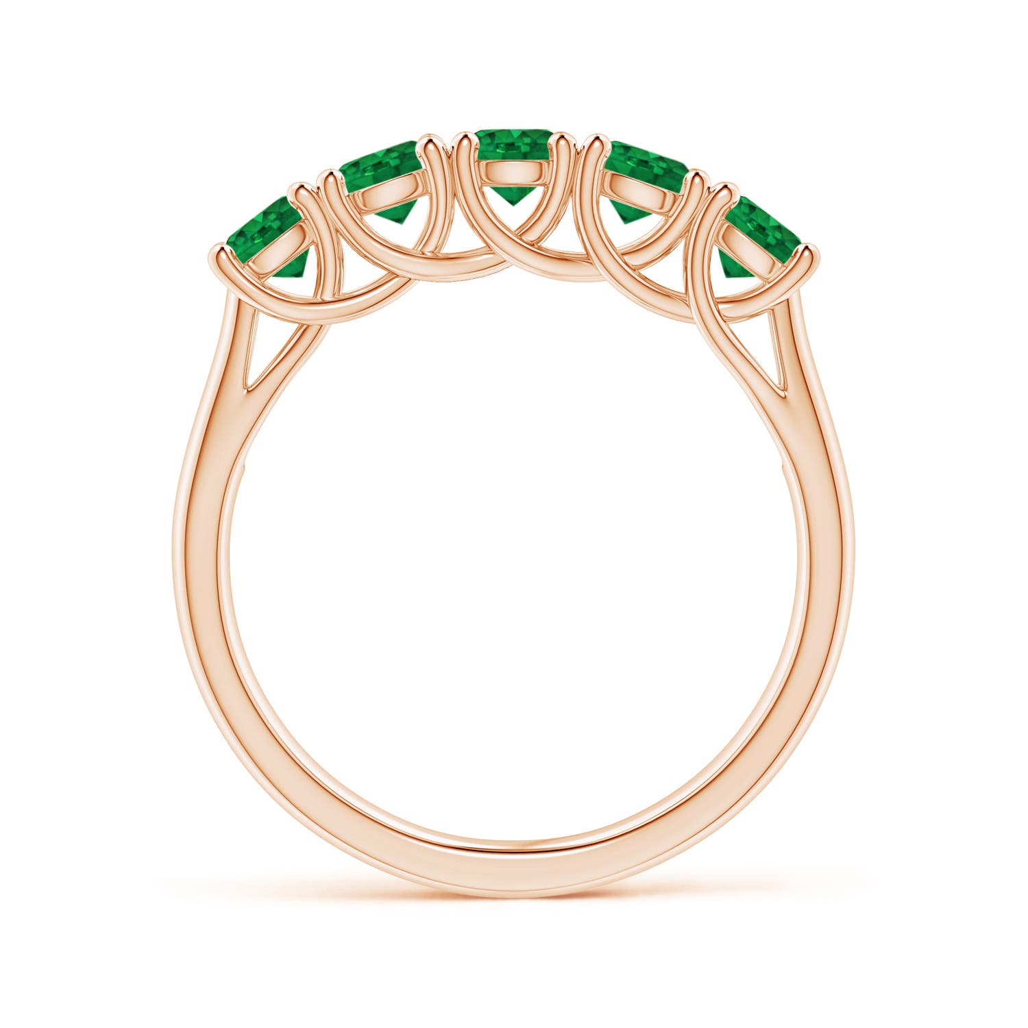 AAA - Emerald / 1 CT / 14 KT Rose Gold