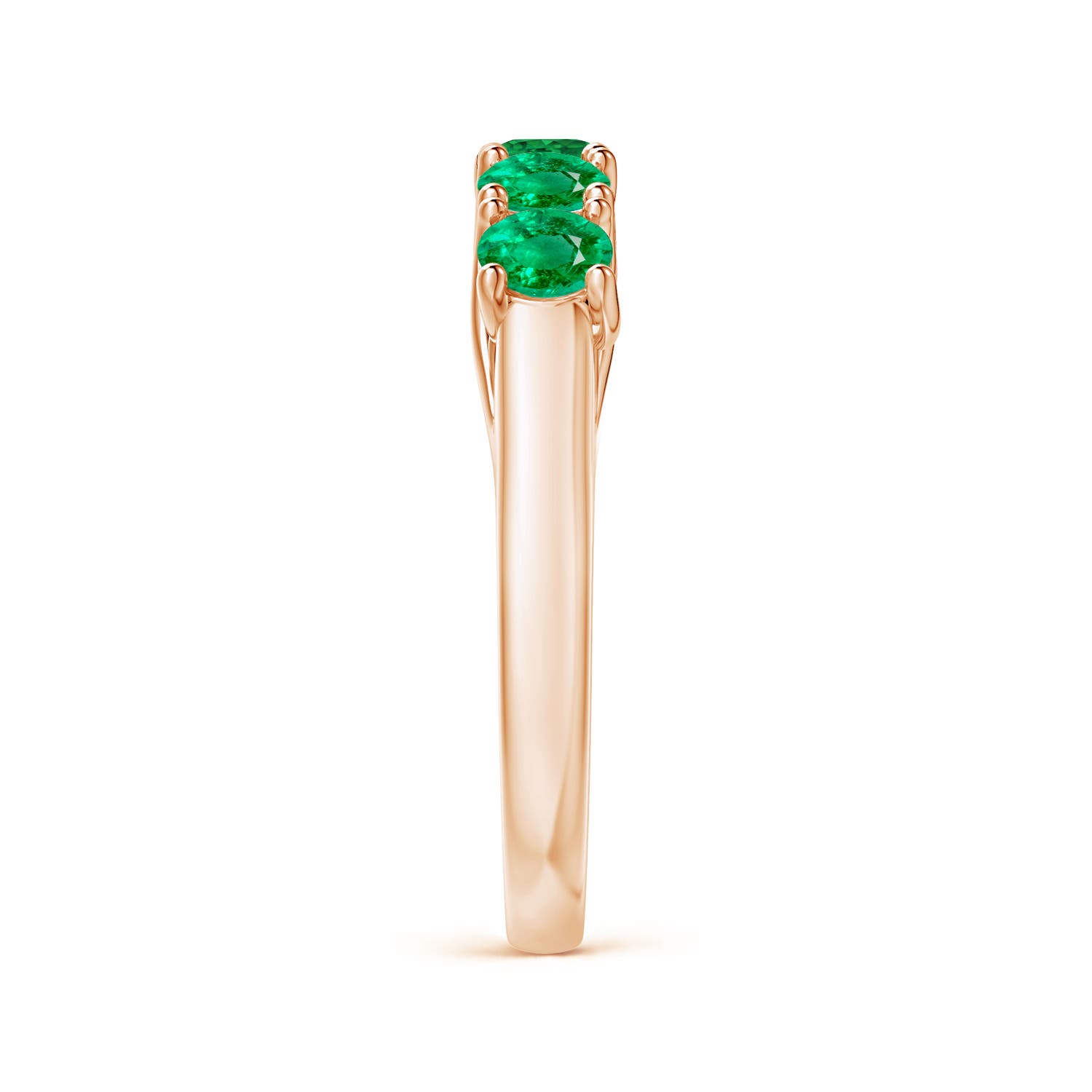 AAA - Emerald / 1 CT / 14 KT Rose Gold