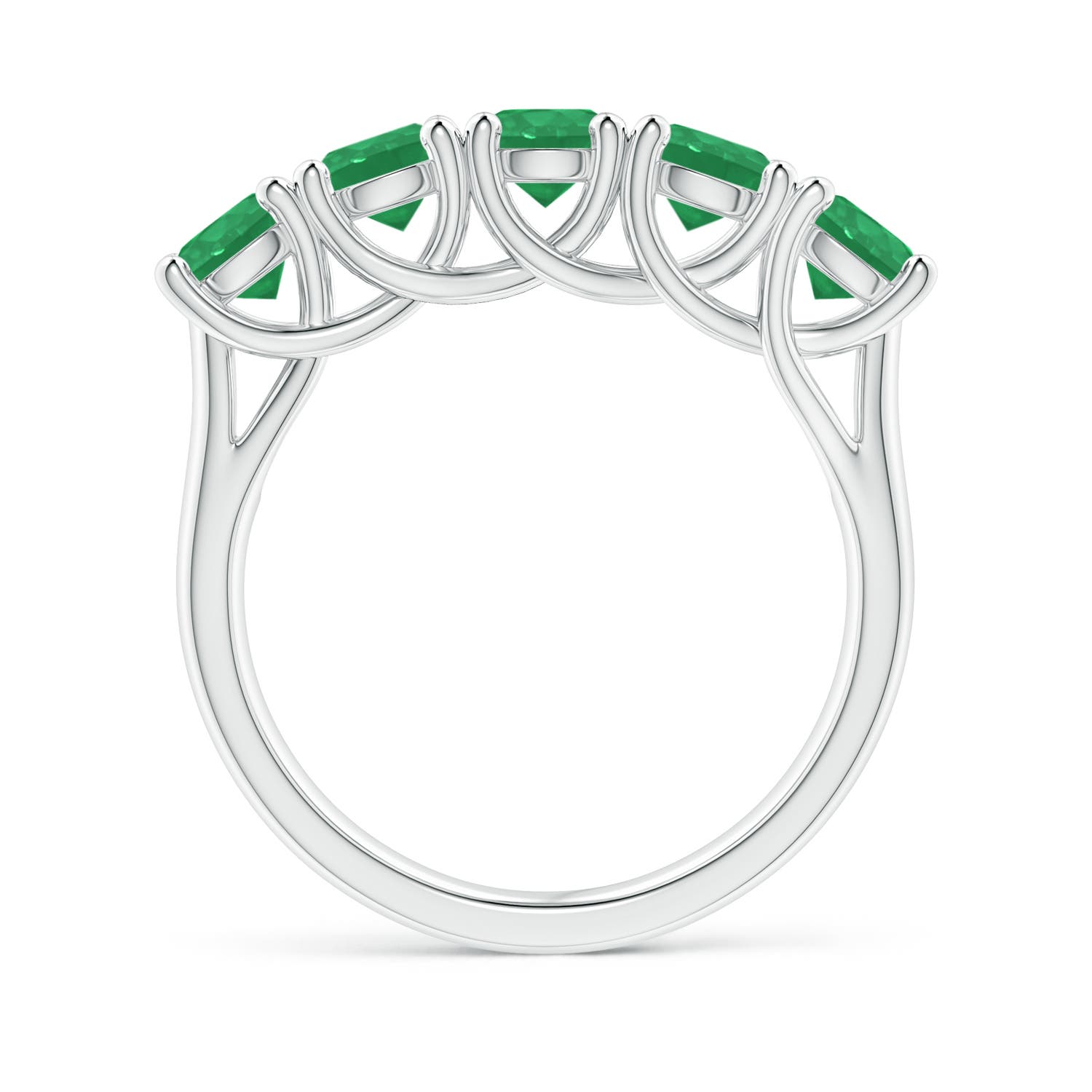 A - Emerald / 1.65 CT / 14 KT White Gold