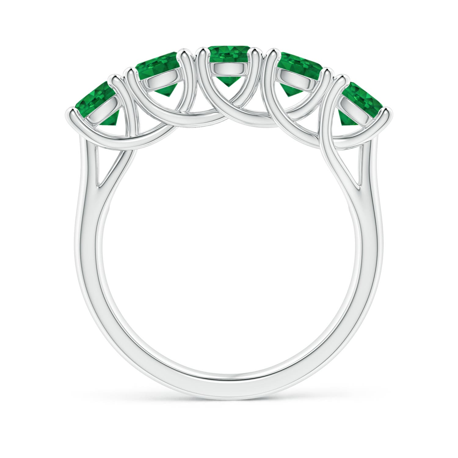 AAA - Emerald / 1.65 CT / 14 KT White Gold