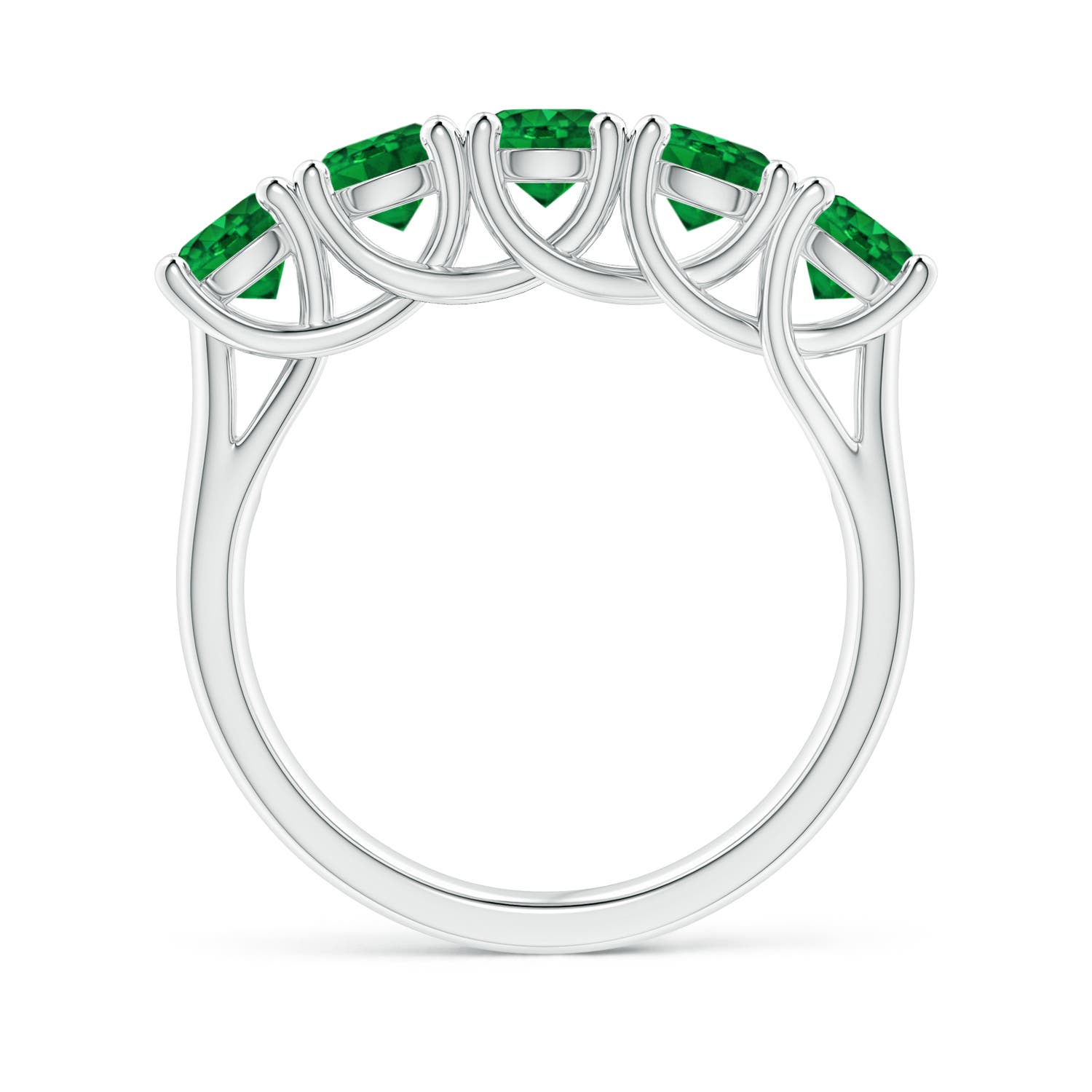 AAAA - Emerald / 1.65 CT / 14 KT White Gold