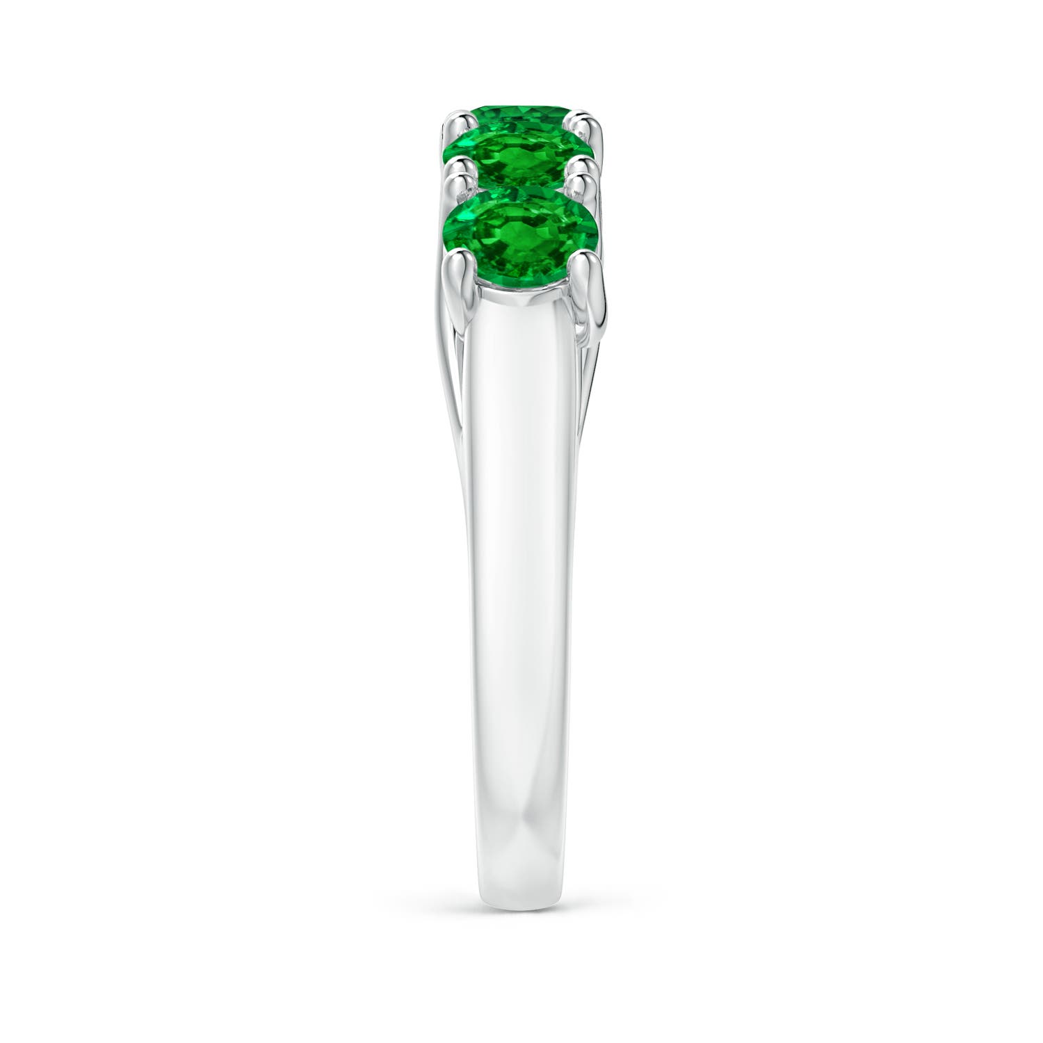 AAAA - Emerald / 1.65 CT / 14 KT White Gold