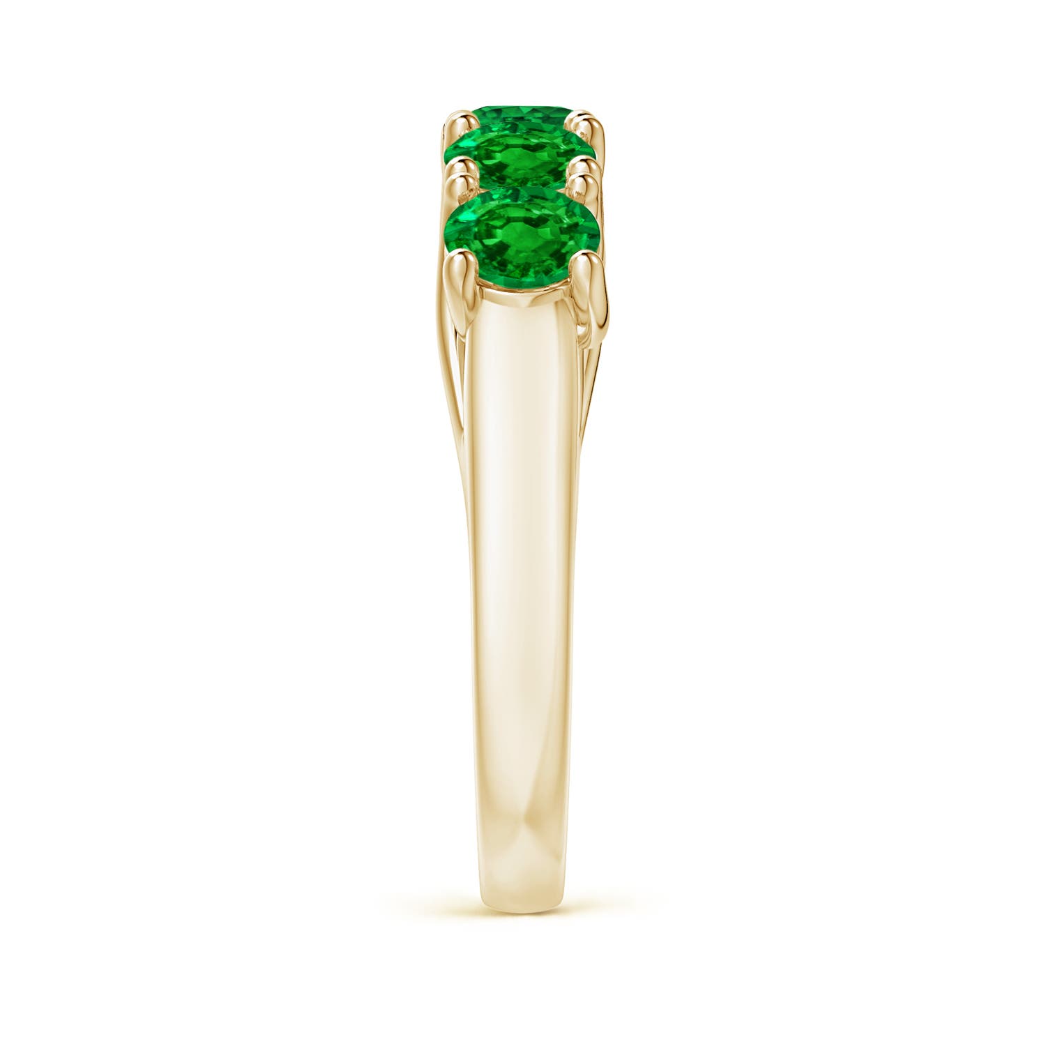 AAAA - Emerald / 1.65 CT / 14 KT Yellow Gold