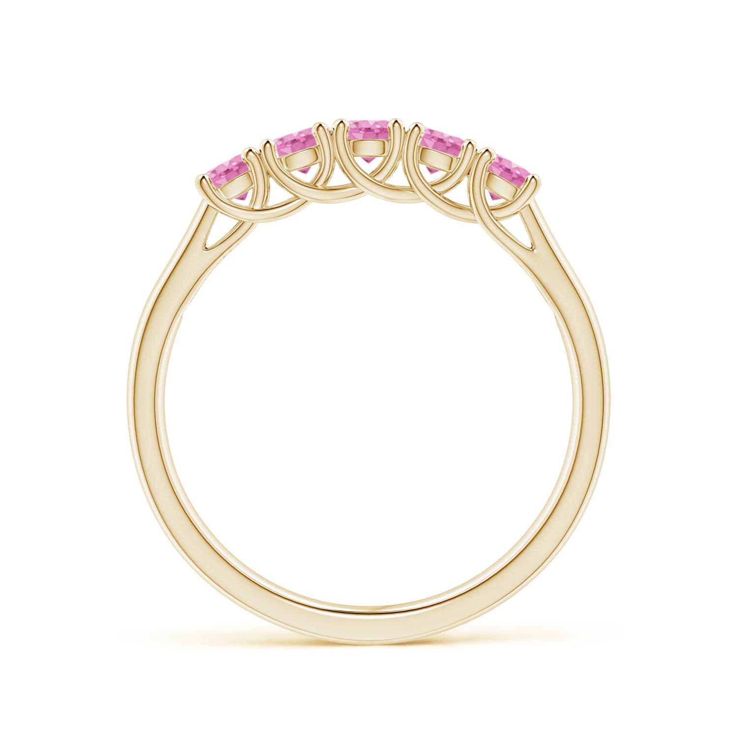 A - Pink Sapphire / 0.55 CT / 14 KT Yellow Gold